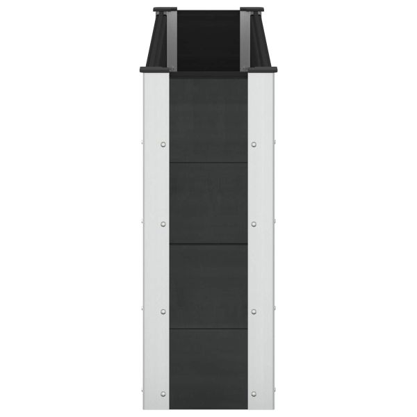 Градинска повдигната леха Черно 150 x 30 x 72 см