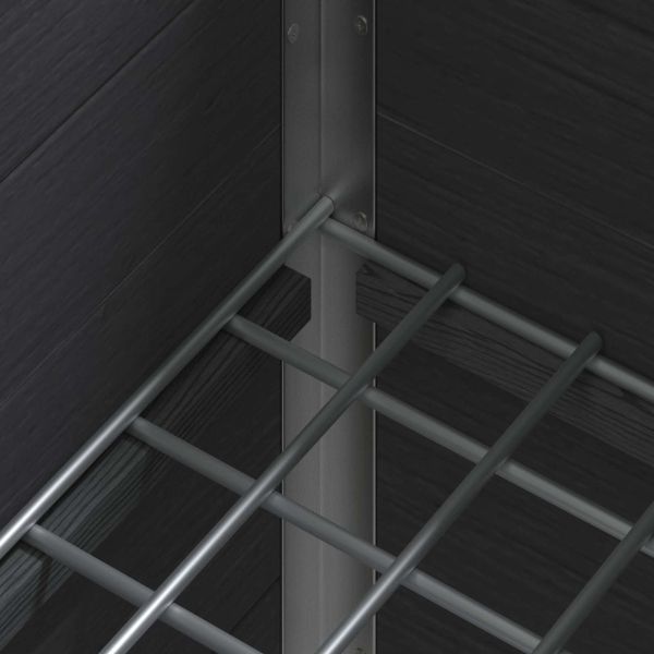 Градинска повдигната леха Сиво 100 x 30 x 22 см WPC и алуминий