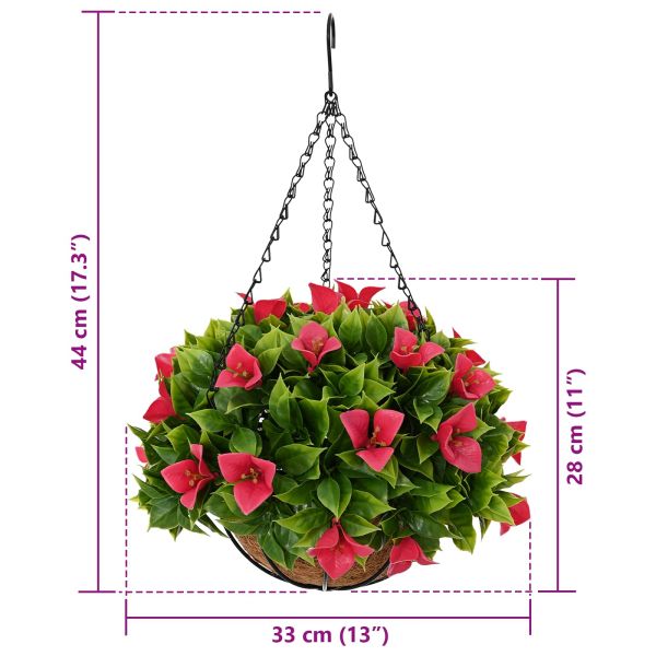 Изкуствени цветя Розов 33 x 33 x 44 см Полиетилен и стомана
