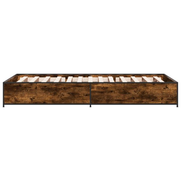 Рамка за легло Опушен дъб 80 x 200 cm Инженерна дървесина