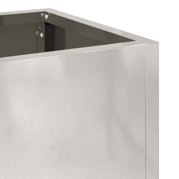 Повдигната градинска саксия Сребрист 60 x 26 x 45 см
