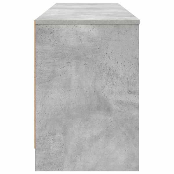 Шкаф за легло с рафт 2 pcs Бетонно сиво 66 x 33 x 48 см