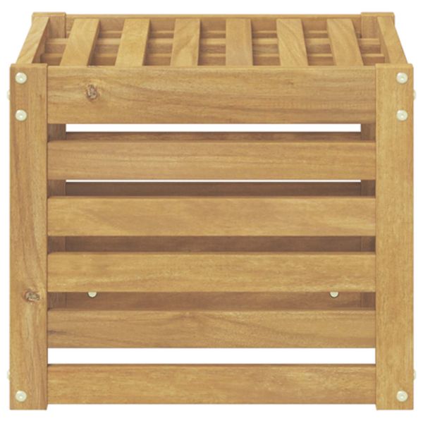 Комплект дивани за открито Бяло 35 x 38 x 37 см