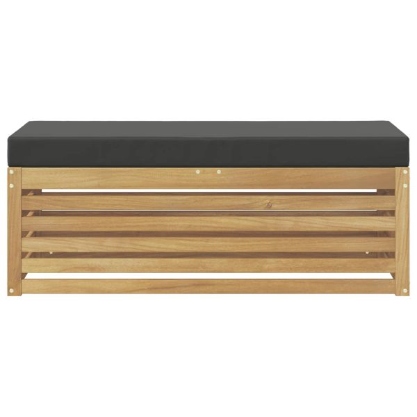 Комплект дивани за открито Бяло и антрацит 115 x 43 x 45 см