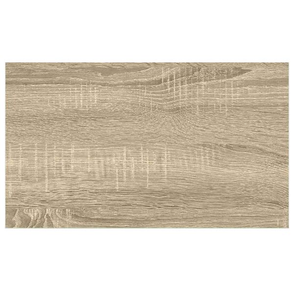 Окачен стенен рафт, дъб и бял, 40x23x3,8 см, МДФ
