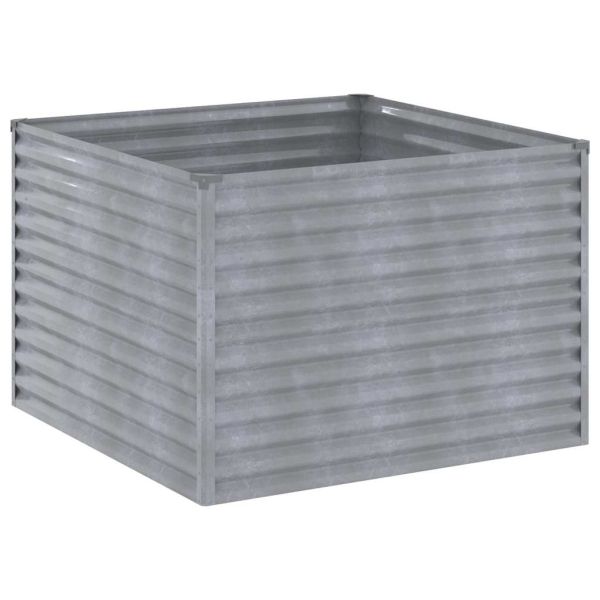 Градинска повдигната леха 100x100x69 см кортенова стомана
