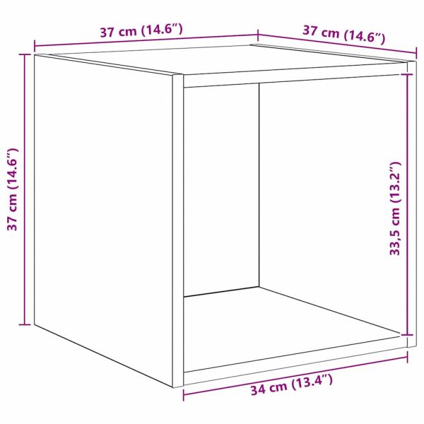 Комплект ТВ шкаф 4 pcs Старо дърво Инженерно дърво