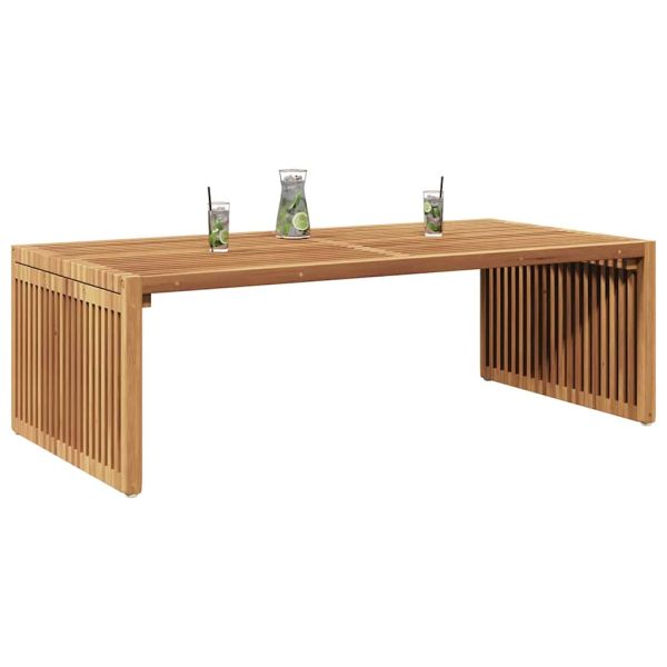 Странична масичка за градина Кафяво 110 x 55 x 35,5 см