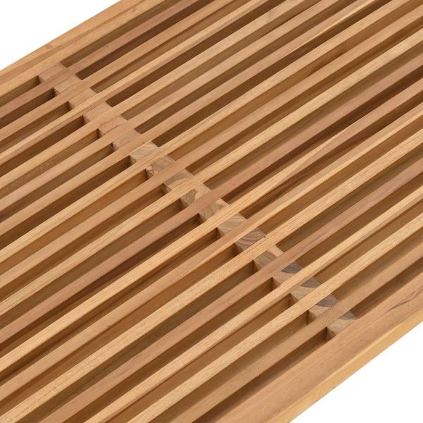 Странична масичка за градина Кафяво 110 x 55 x 35,5 см