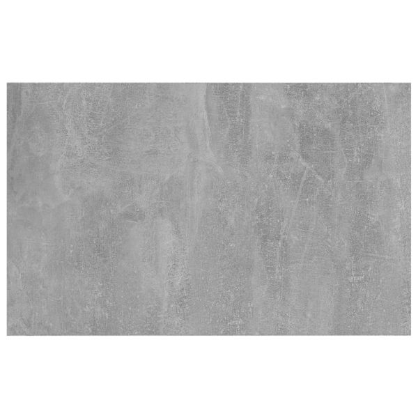 Рафтове, 4 бр, бетонно сиви, 80x50x1,5 см, инженерно дърво