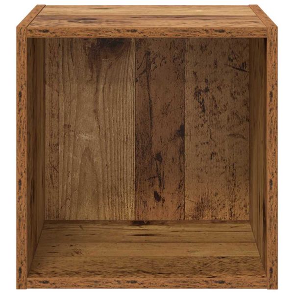 Стенен шкаф 2 pcs Старо дърво 37 x 37 x 37 см Инженерно дърво