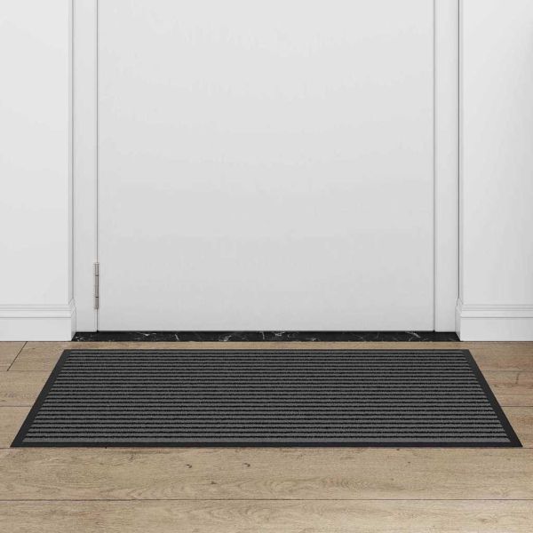 Мат за врата Черно 60 x 90 cm Полипропилен
