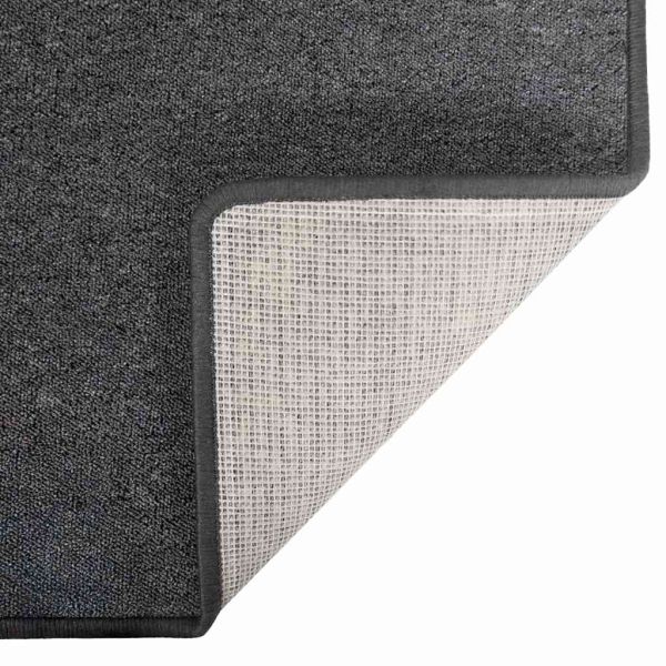 Килим пътека Тъмен сив 100 x 100 cm 100% Полипропилен