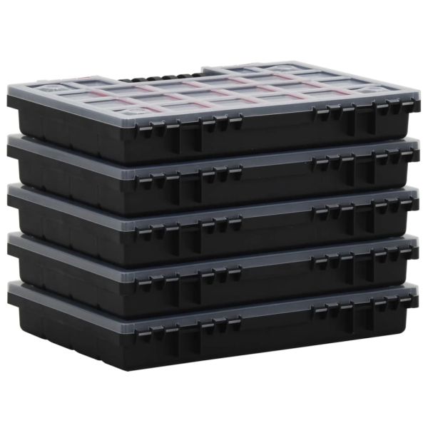 Асортиментни кутии 10 бр 34,5x25x5 см полипропилен