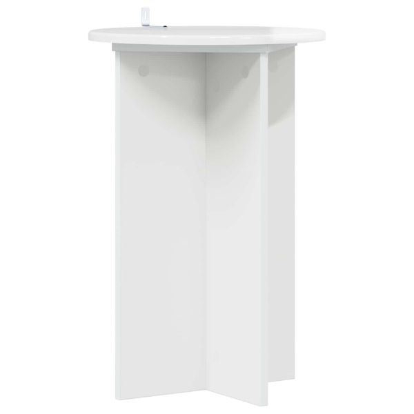 Стойка за растения 2 pcs Бял гланц Ø40 x 60 см