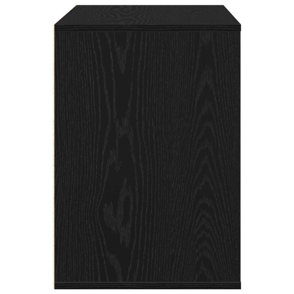 Чекмеджетен шкаф Черно 80 x 41 x 58 см Инженерно дърво