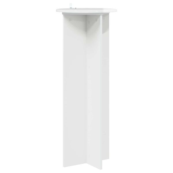 Стойка за растения 2 pcs Бял гланц Ø40 x 100 см
