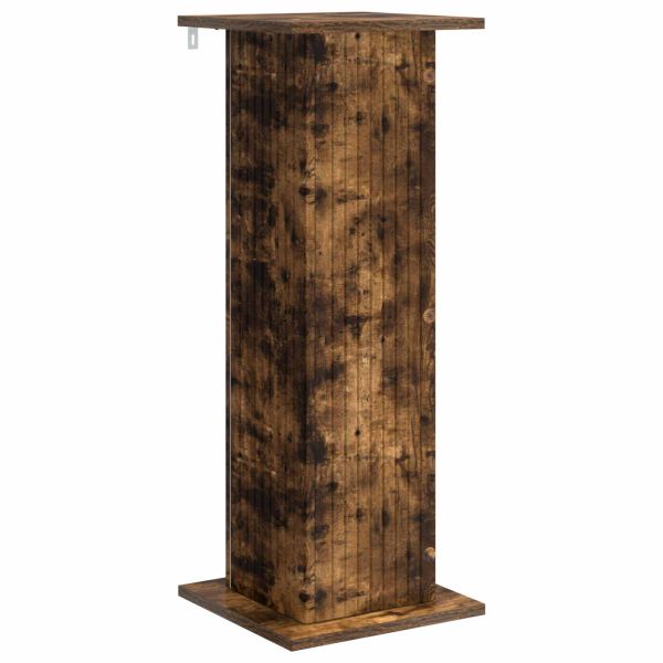 Стойка за растения 2 pcs Опушен дъб 30,5 x 30 x 80,5 см