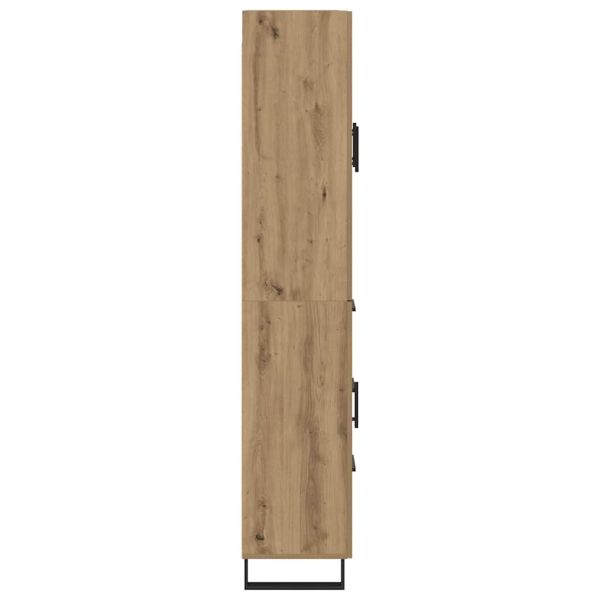 Висок шкаф с чекмедже 2 pcs Дъб 69,5 x 34 x 180 см