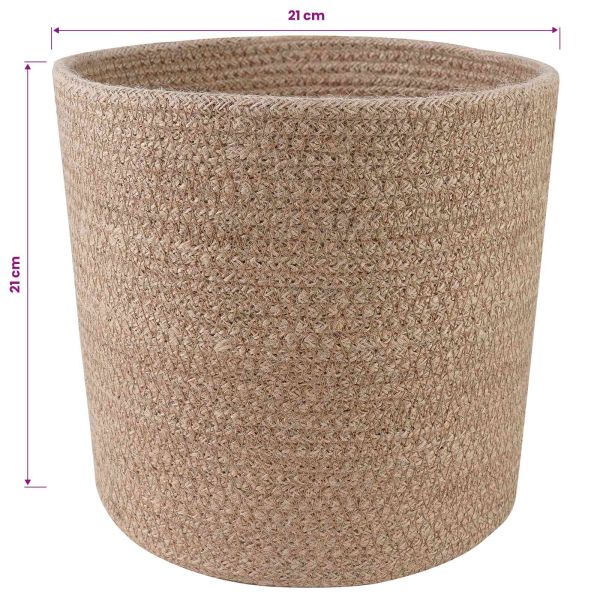 Комплект саксии за растения 2 pcs Натурално Ø 21 x 21 см