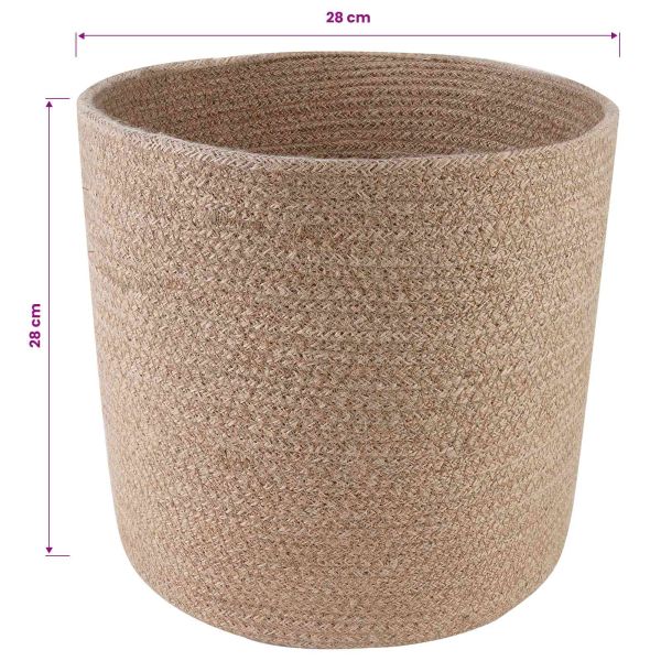 Комплект саксии за растения 2 pcs Натурално Ø 28 x 28 см