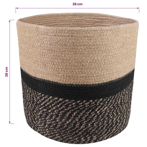 Комплект саксии за растения 2 pcs Естествено и черно