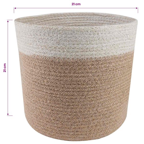 Комплект саксии за растения 2 pcs Естествено и бяло