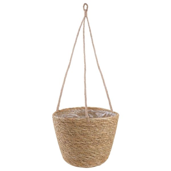 Кошници за растения от морска трева 3 pcs Натурално Ø26 x 19 см