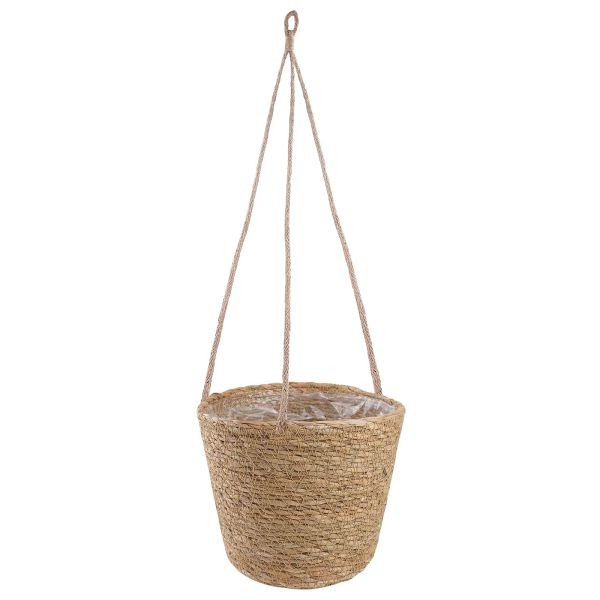 Кошници за растения от морска трева 3 pcs Натурално Ø26 x 19 см