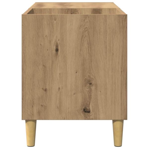 Шкаф за грамофонни плочи, 84,5x38x48 см, инженерно дърво