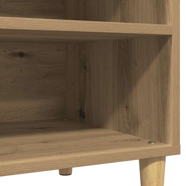 Шкаф за грамофонни плочи, 84,5x38x48 см, инженерно дърво