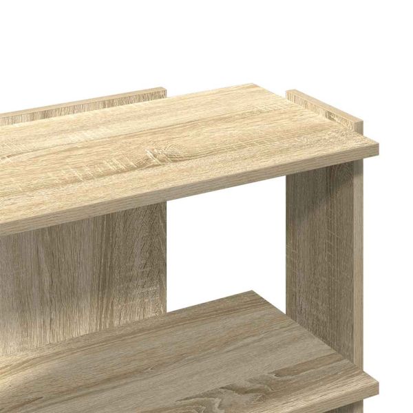 Библиотека 3 рафта сонома дъб 60x30x60 см инженерно дърво