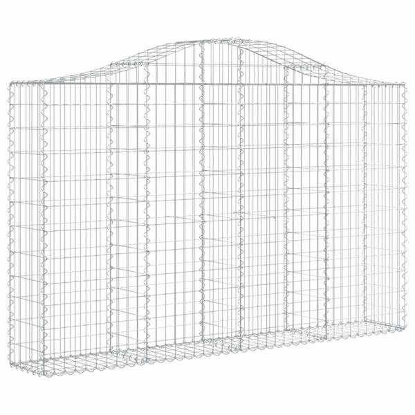 Габионни кошници арка 2 бр 200x30x120/140см поцинковано желязо