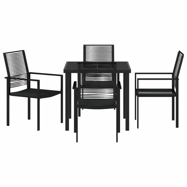 Комплект за хранене в градината 5 pcs Черно