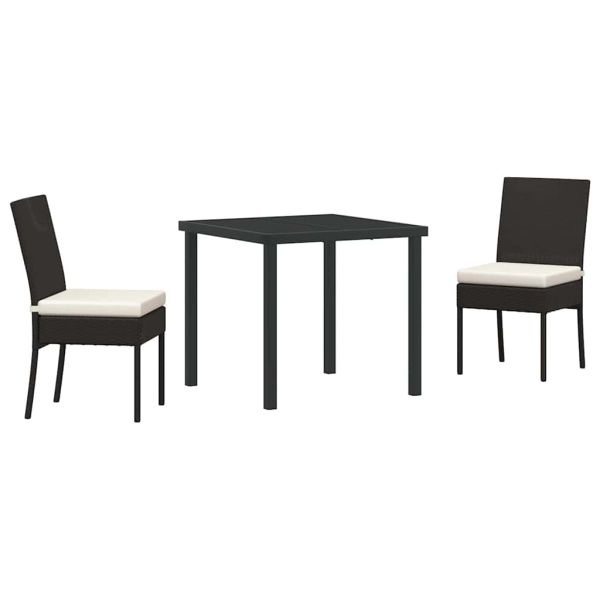 Комплект за хранене в градината 3 pcs Черно
