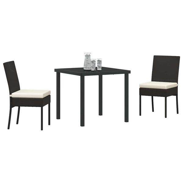 Комплект за хранене в градината 3 pcs Черно
