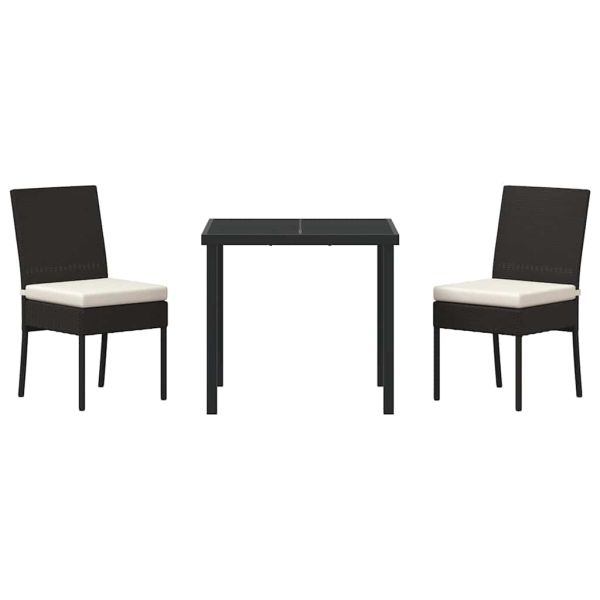 Комплект за хранене в градината 3 pcs Черно