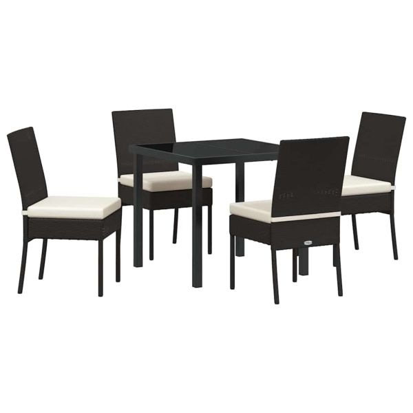 Комплект за хранене в градината 5 pcs Черно