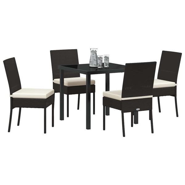 Комплект за хранене в градината 5 pcs Черно