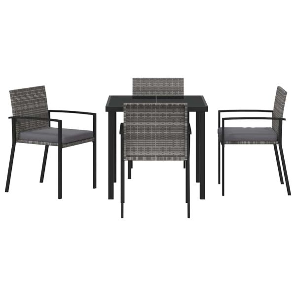 Комплект за хранене в градината 5 pcs Сив