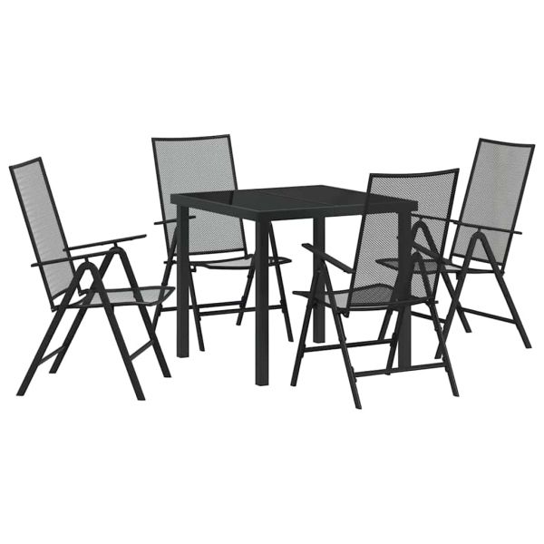 Комплект за хранене в градината 5 pcs Антрацит