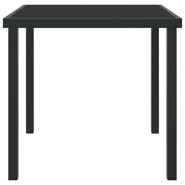 Градинска маса Черно 80 x 80 x 73 см Метал