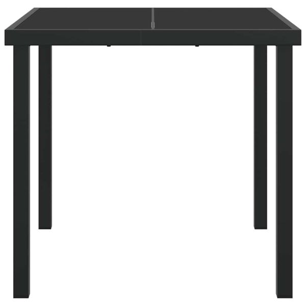 Градинска маса Черно 80 x 80 x 73 см Метал