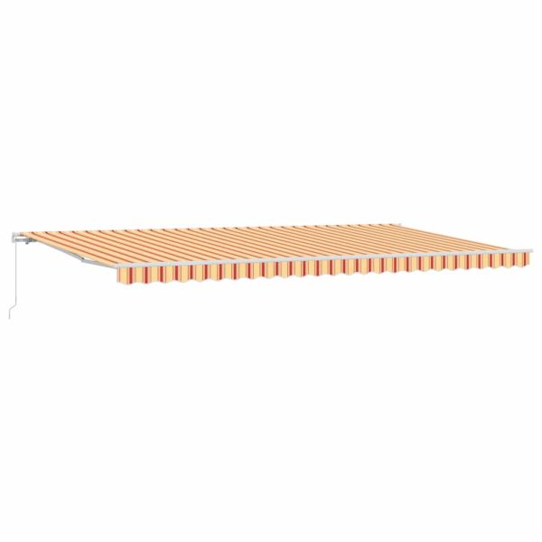 Прибираща се тента Жълт и оранжев 600 × 350 cm