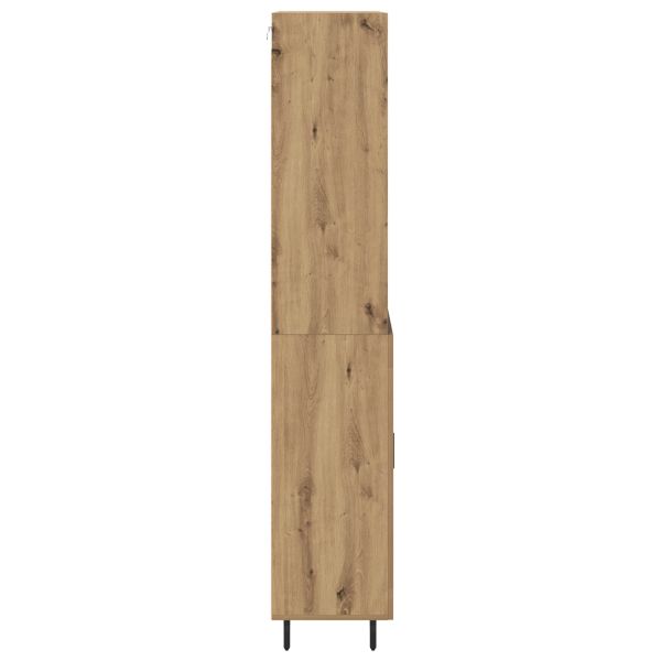 Висок шкаф 2 pcs Дъб 69,5 x 32,5 x 180 см Инженерно дърво