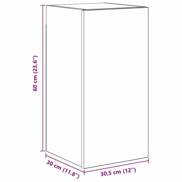 Комплект ТВ шкаф 8 pcs Черния дъб Инженерно дърво