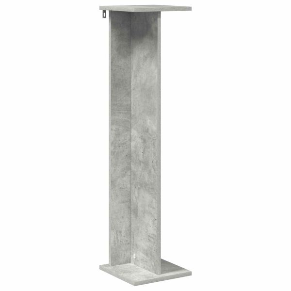 Стойка за растения 2 pcs Бетонно Сиво 25 x 25,5 x 100,5 см