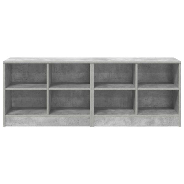 Шкаф за легло с рафт 2 pcs Бетонно сиво 66 x 33 x 48 см