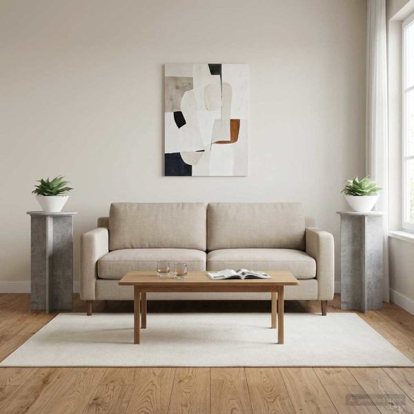 Стойка за растения 2 pcs Бетонно сиво 40 x 40 x 80 cm