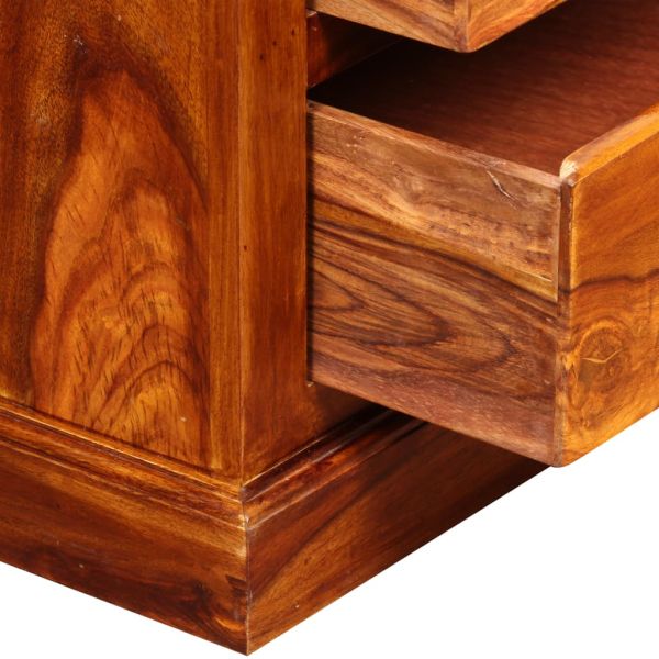 ТВ шкаф, акациево дърво масив, 90x30x40 cм